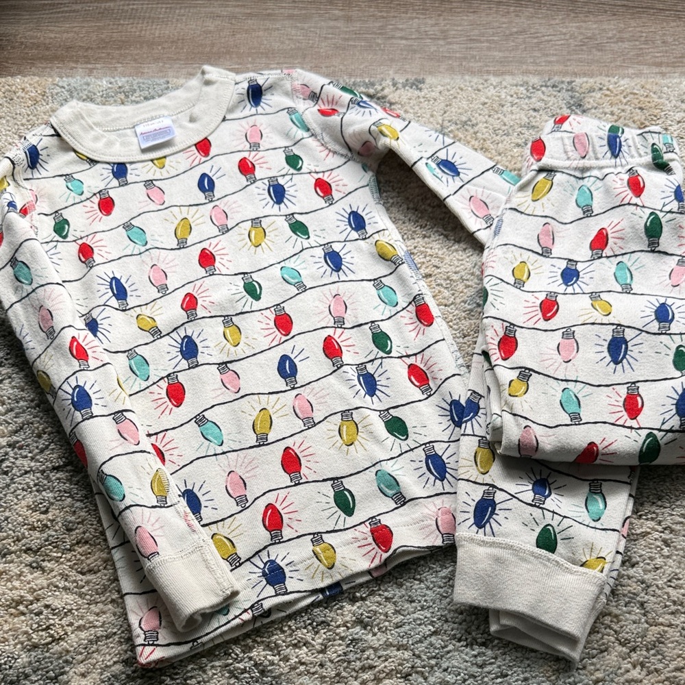 Hanna Andersson Multicolor Festive Lights Pajama Set